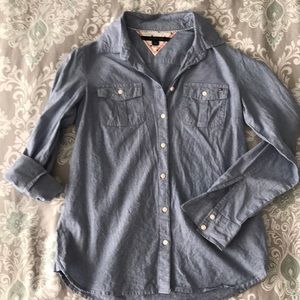 Denim button down shirt